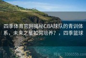 四季体育官网揭秘CBA球队的青训体系，未来之星如何培养？，四季篮球