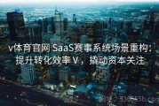 v体育官网 SaaS赛事系统场景重构：提升转化效率Ⅴ，撬动资本关注
