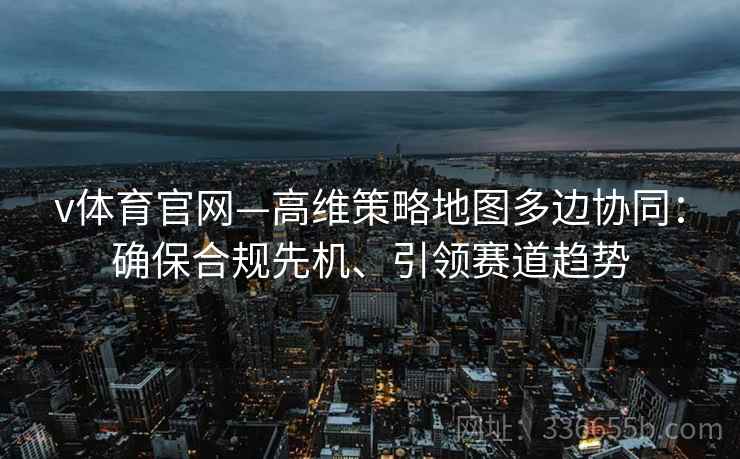 v体育官网—高维策略地图多边协同：确保合规先机、引领赛道趋势