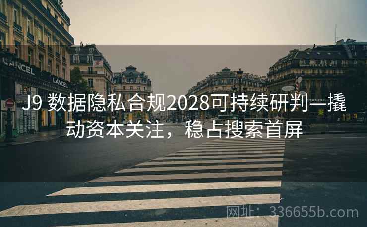 J9 数据隐私合规2028可持续研判—撬动资本关注，稳占搜索首屏